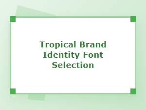 Selecting Serene Tropical Luxury Fonts